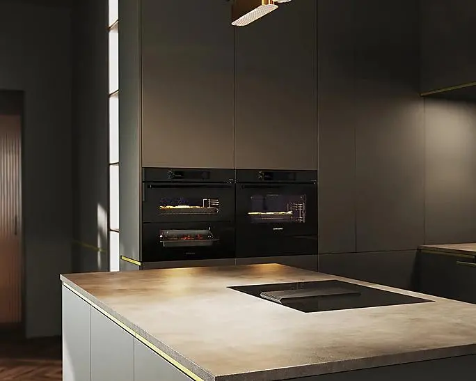 Piekarnik elektryczny parowy Samsung NV7B6785KAK Dual Cook Termoobieg AirFry Zdalne sterowanie Czarny