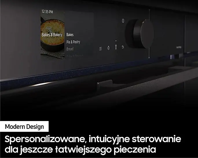 Piekarnik elektryczny parowy Samsung NV7B6785KAK Dual Cook Termoobieg AirFry Zdalne sterowanie Czarny