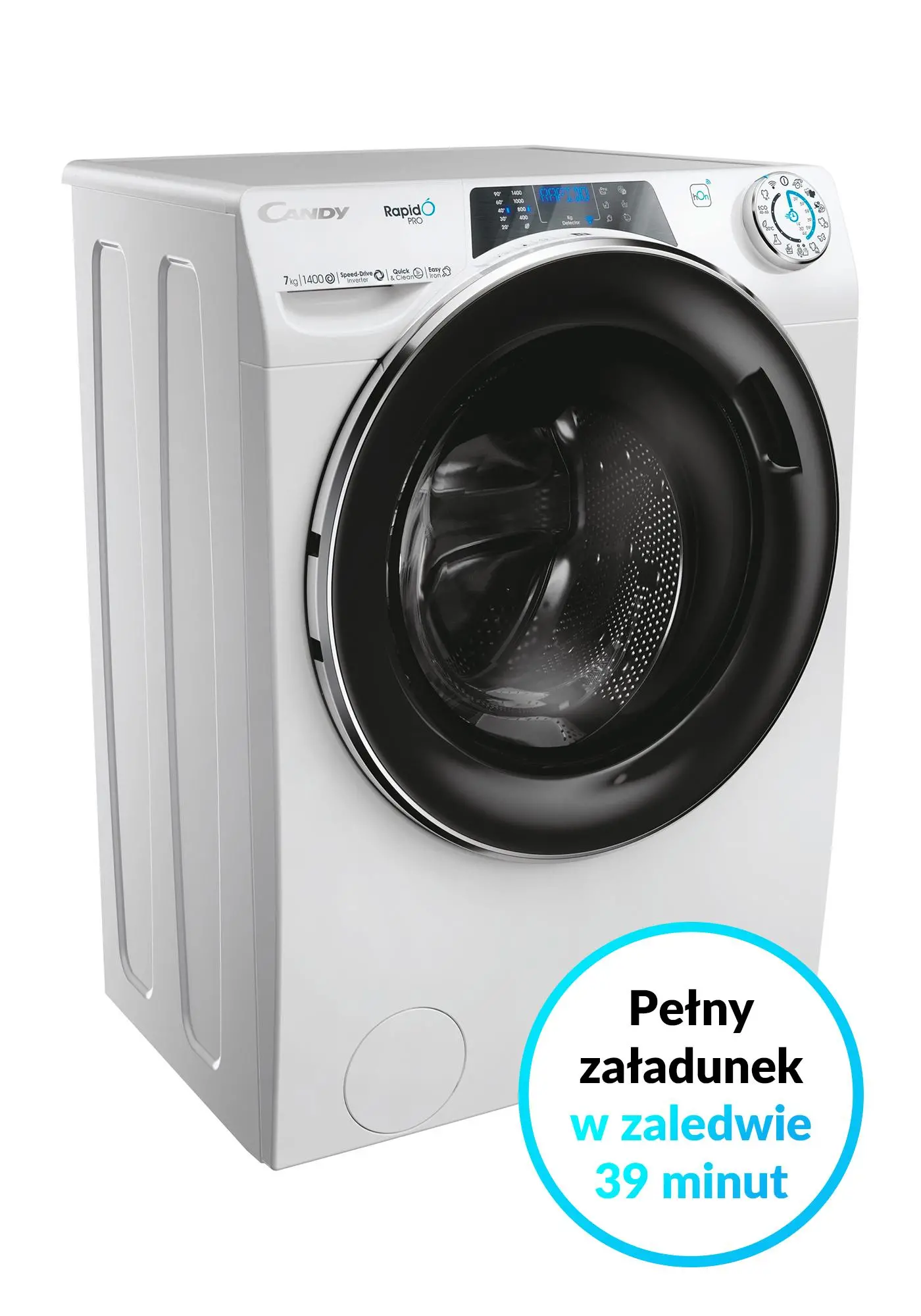 Pralka Candy RapidO Pro RP4 476BWMBC/1-S Slim 7kg 1400obr/min Zdalne sterowanie