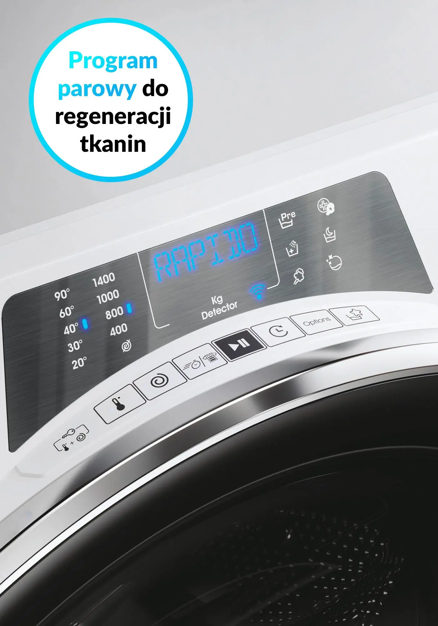 Pralka Candy RapidO Pro RP4 476BWMBC/1-S Slim 7kg 1400obr/min Zdalne sterowanie