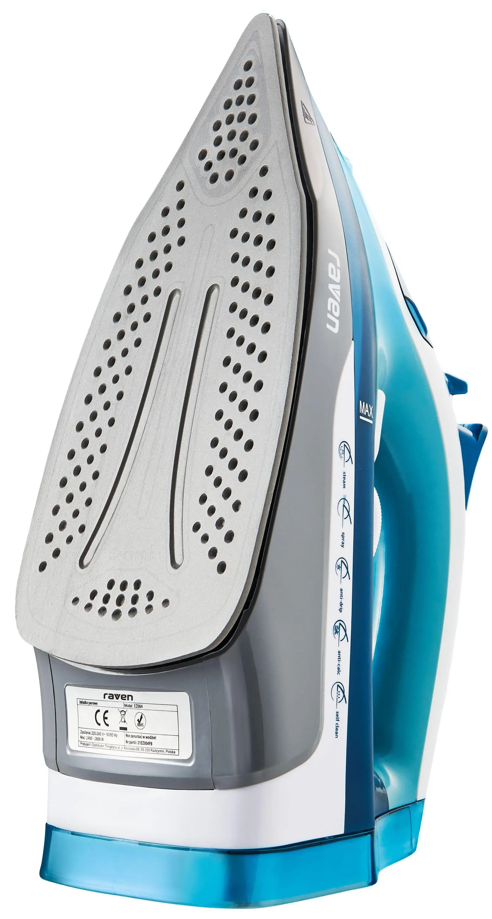 Żelazko Raven EZ004X Steam Iron 120g/min