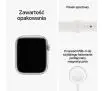 Smartwatch Apple Watch Series 8 GPS 45mm koperta z aluminium srebrny - pasek sportowy biały