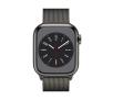 Smartwatch Apple Watch Series 8 GPS - Cellular 45mm koperta ze stali nierdzewnej grafit - bransoletka mediolańska grafit
