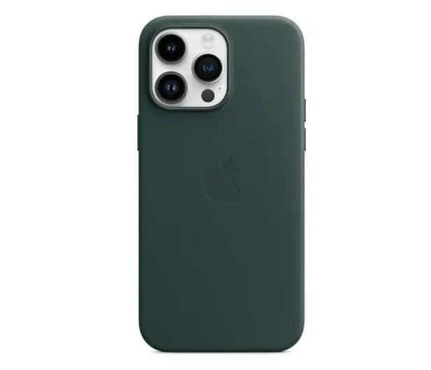 Etui Apple skórzane z MagSafe do iPhone 14 Pro Max Leśna zieleń
