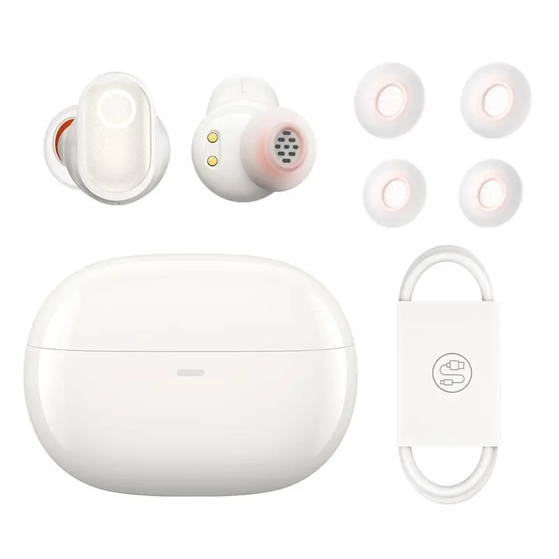 Słuchawki bezprzewodowe Baseus Bowie WM05 Dokanałowe Bluetooth 5.2 Biały