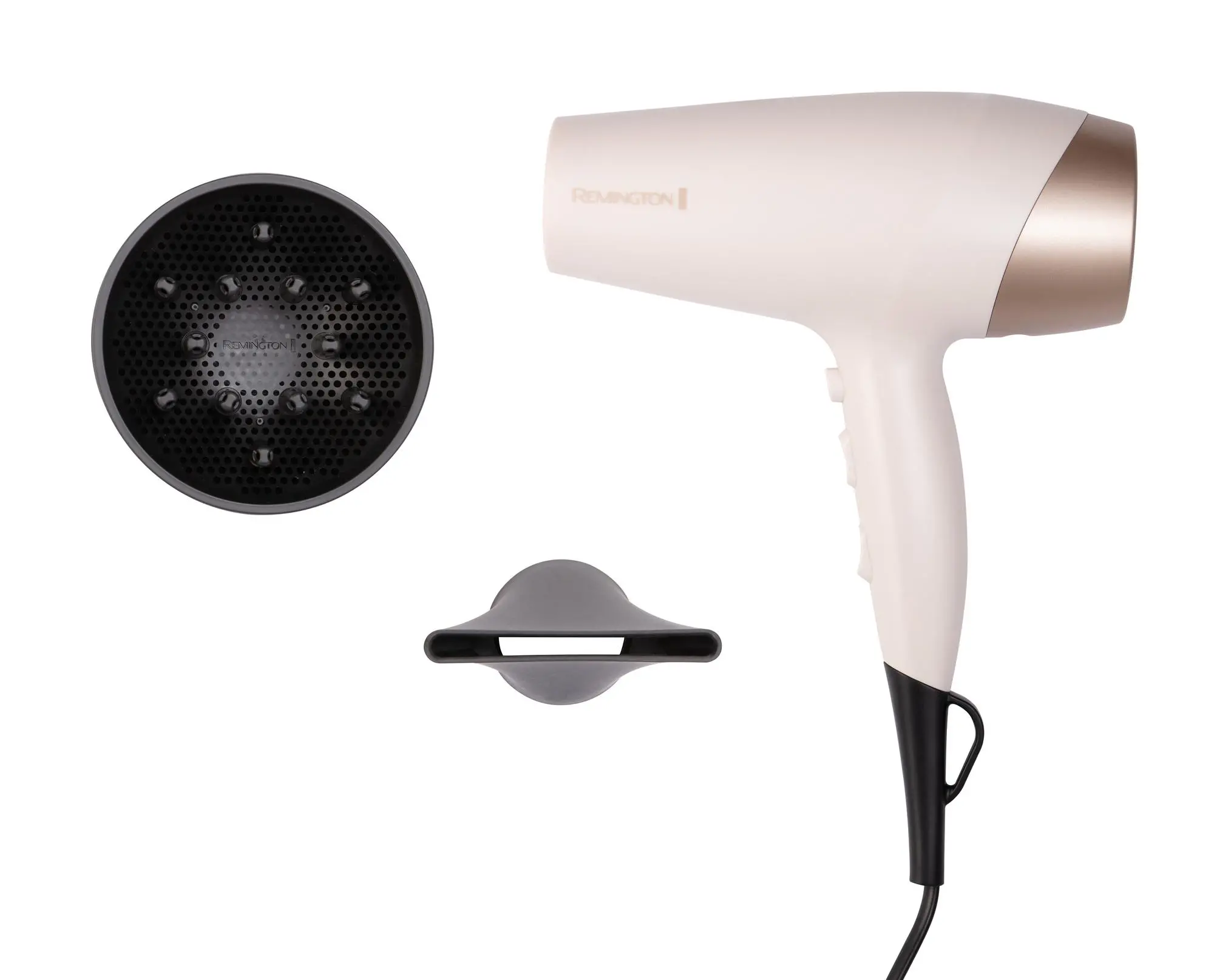 Suszarka do włosów Remington Shea Soft D4740 Jonizacja Dyfuzor Zimny nawiew 2200W 2 prędkości 3 temperatury