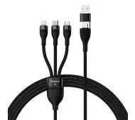 Baseus Flash Series 2 3w1 USB-C + micro USB + Lightning 100W 1,2m Czarny