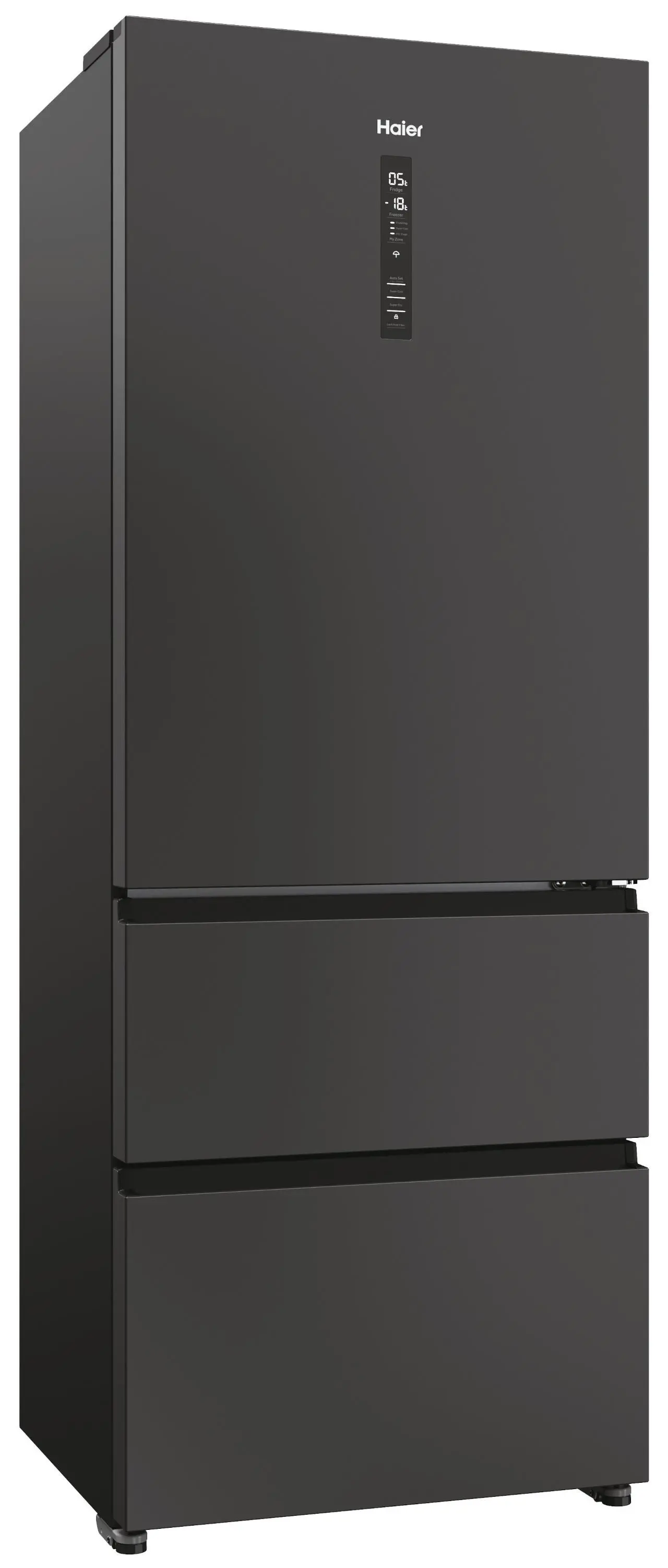 Lodówka Haier Seria 5 HTR5719ENPT Pełny No Frost 190cm Komora świeżości Czarny łupkowy