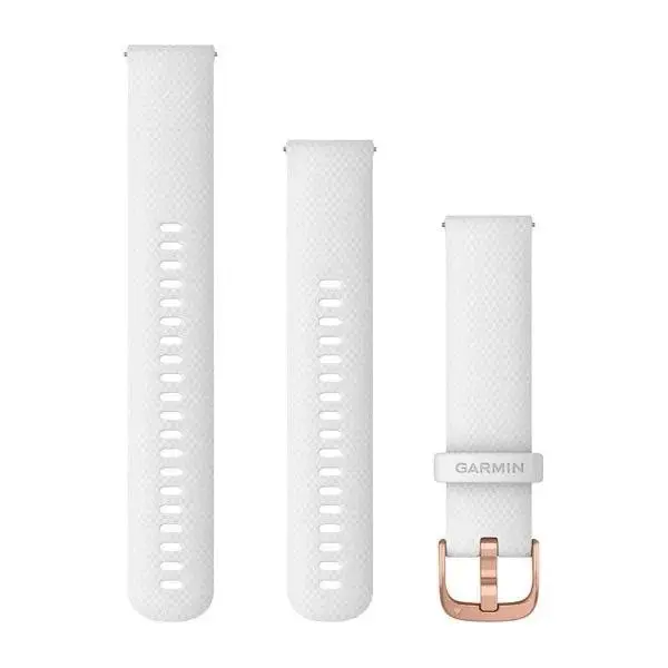 Pasek Garmin QuickFit silikon 20 mm Biały-różowy