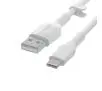 Kabel Belkin CAB008BT2MWH BoostCharge USB-C do USB-A 2m Biały