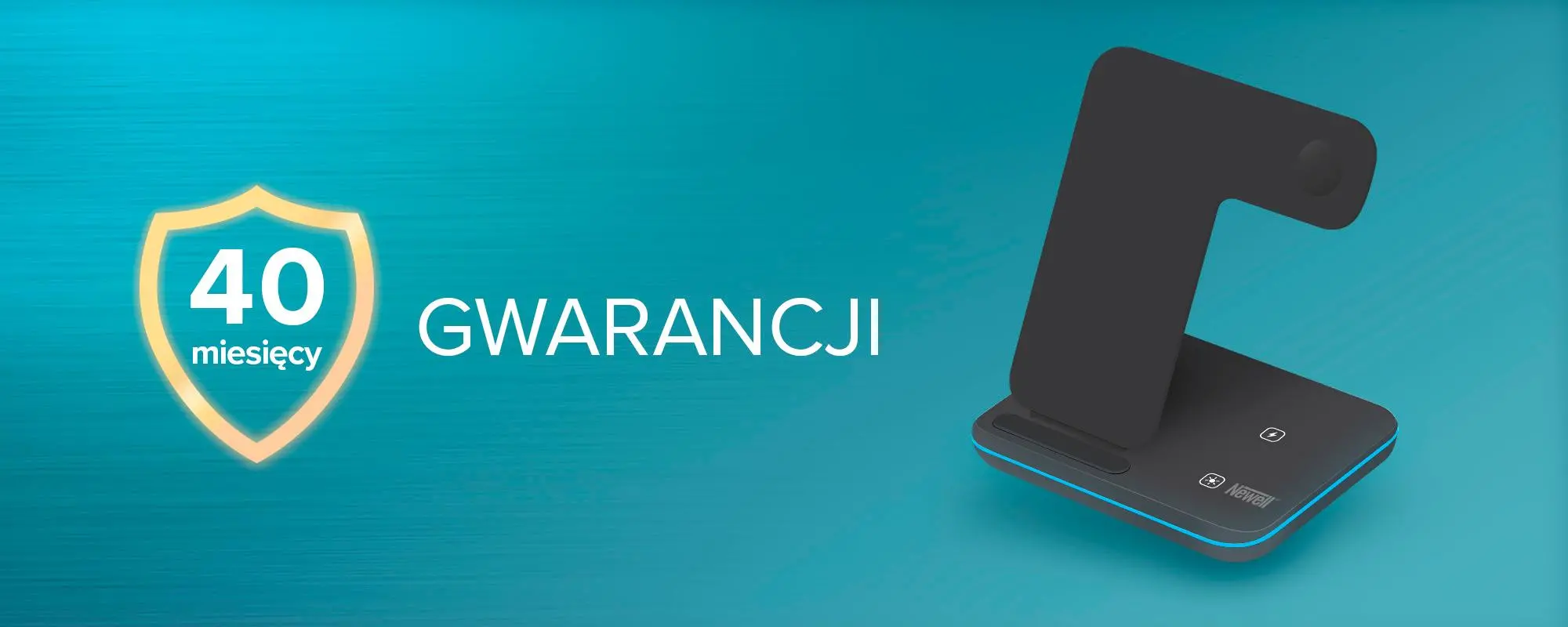 Ładowarka indukcyjna Newell induOne N-GY-Z5A do 3 urządzeń mobilnych Czarny