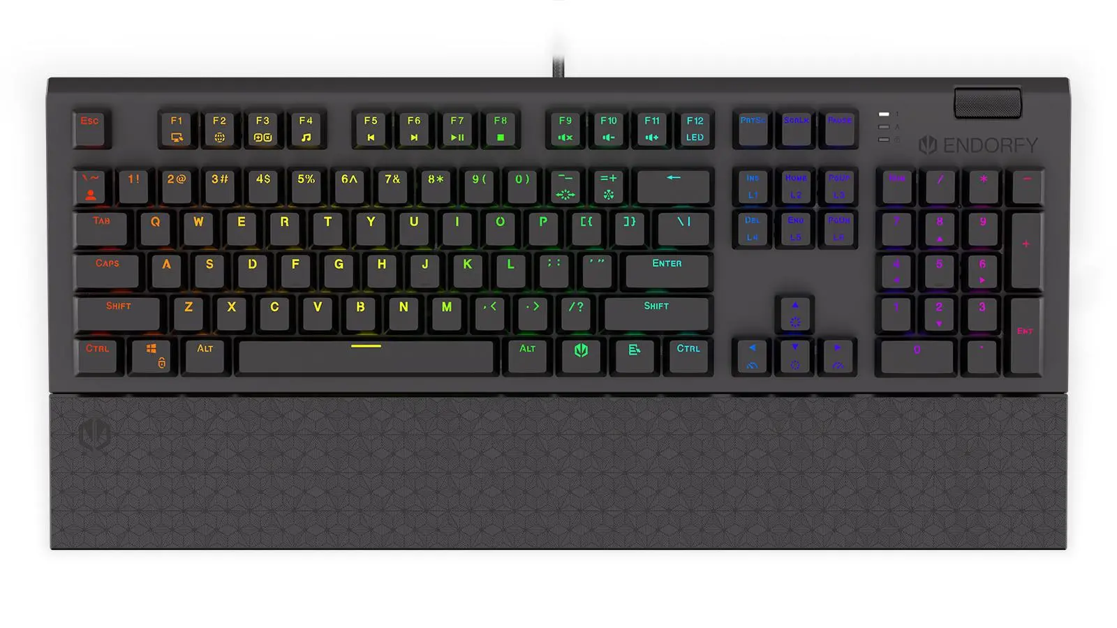 Klawiatura mechaniczna Endorfy Omnis Blue Kailh Blue RGB Czarny