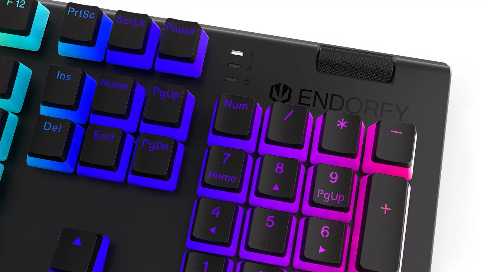 Klawiatura mechaniczna Endorfy Omnis Pudding Blue Kailh Blue RGB Czarny