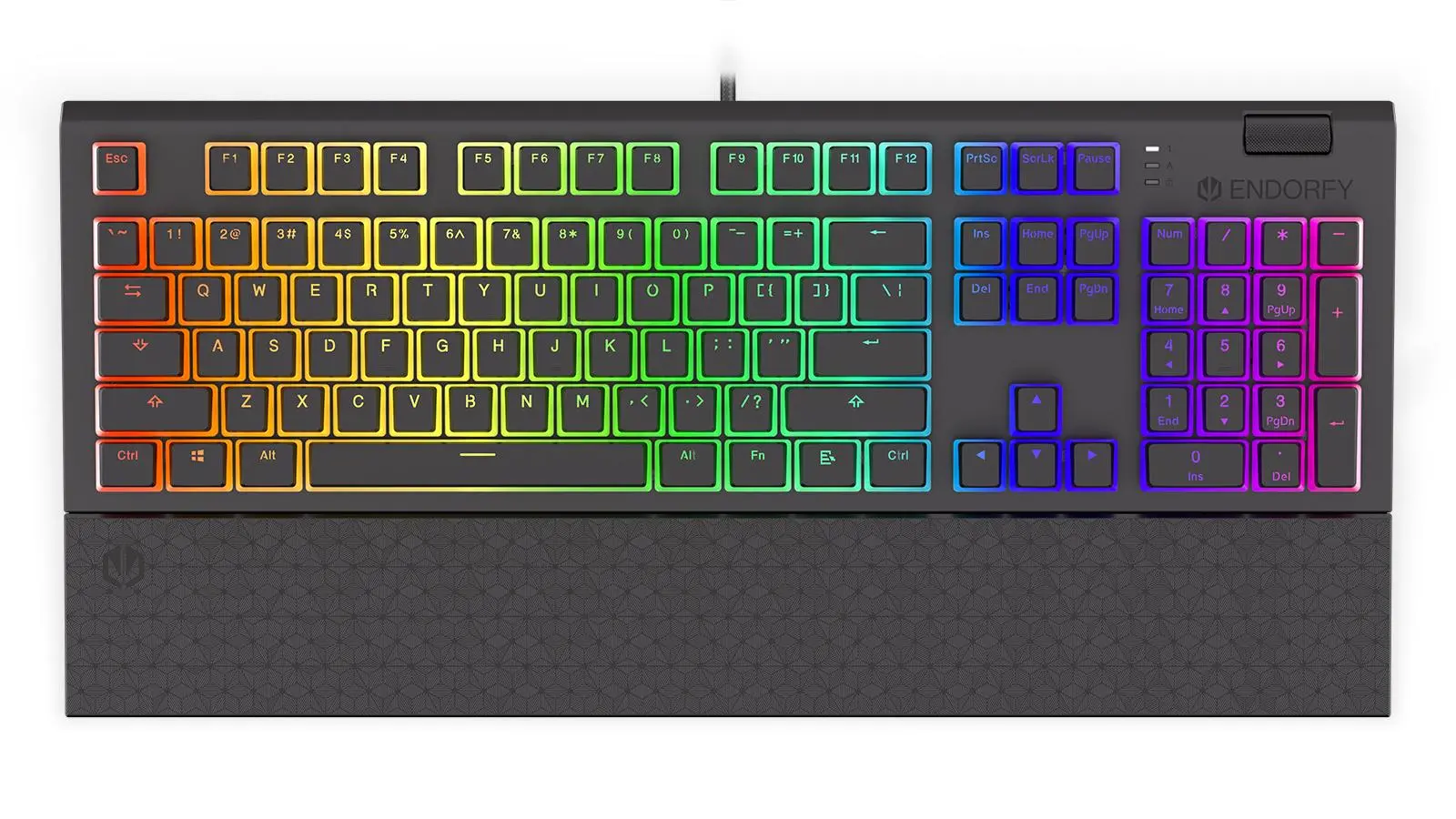 Klawiatura mechaniczna Endorfy Omnis Pudding Blue Kailh Blue RGB Czarny
