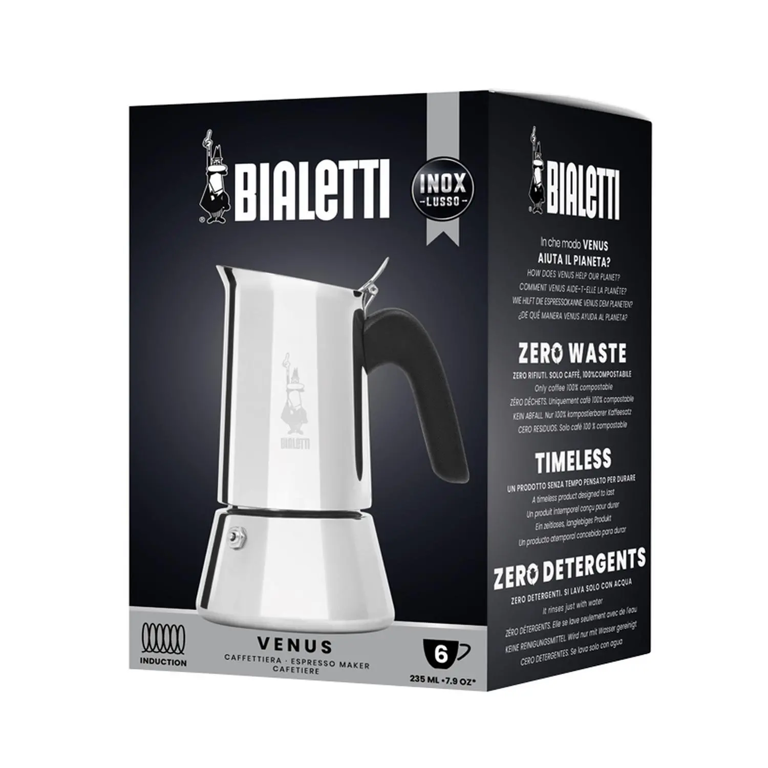 Kawiarka Bialetti New Venus 6tz 295ml Srebrny