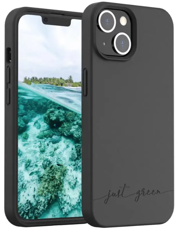Etui Just Green 100% ECO do iPhone 14 Pro Czarny