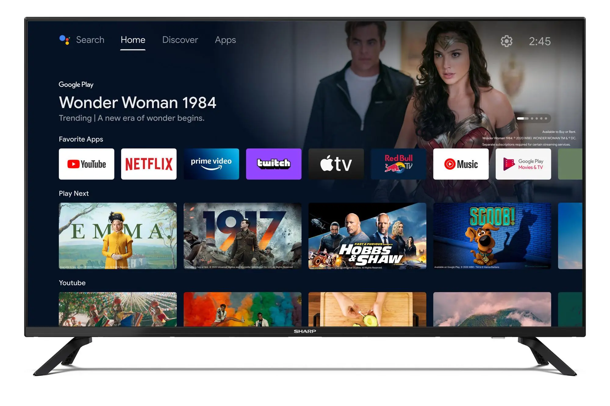 Telewizor Sharp 40FG4EA 40" LED Full HD Android TV DVB-T2