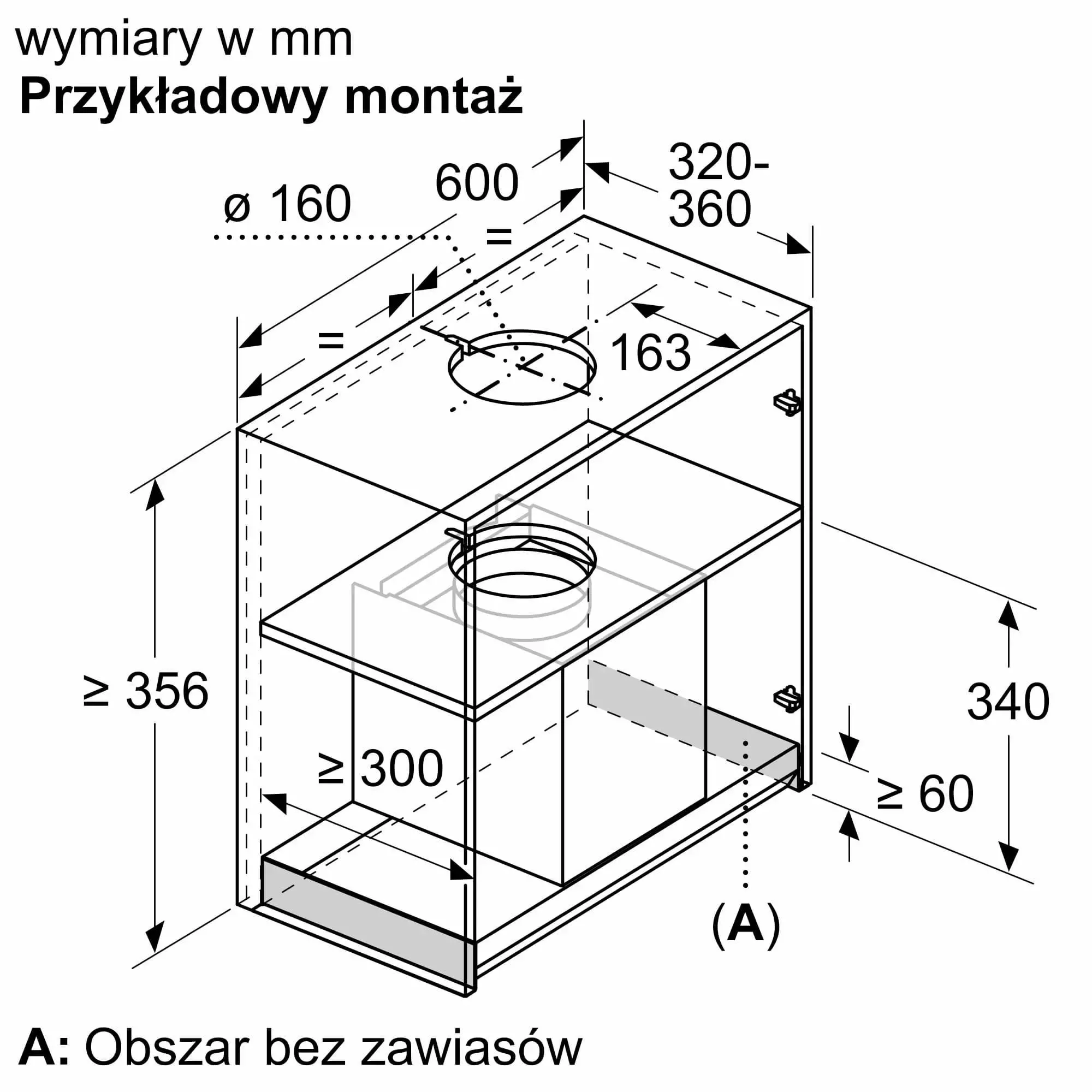 Okap Bosch DBB67AM60 Czarny