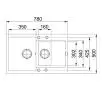 Zlewozmywak Franke Maris MRG 651-78 Granitowy Czarny mat