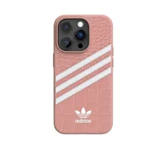 Etui Adidas Samba Alligator z 3 paskami do iPhone 14 Pro Różowy