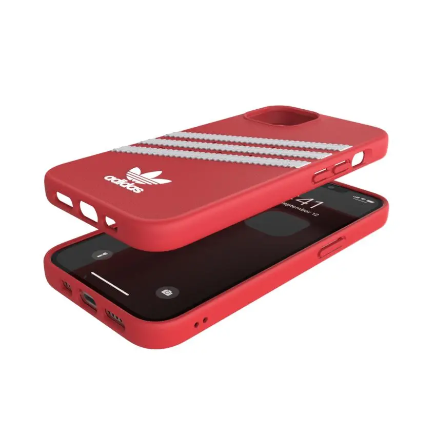 Etui Adidas Snap case z 3 paskami do iPhone 13/13 Pro Czerwony