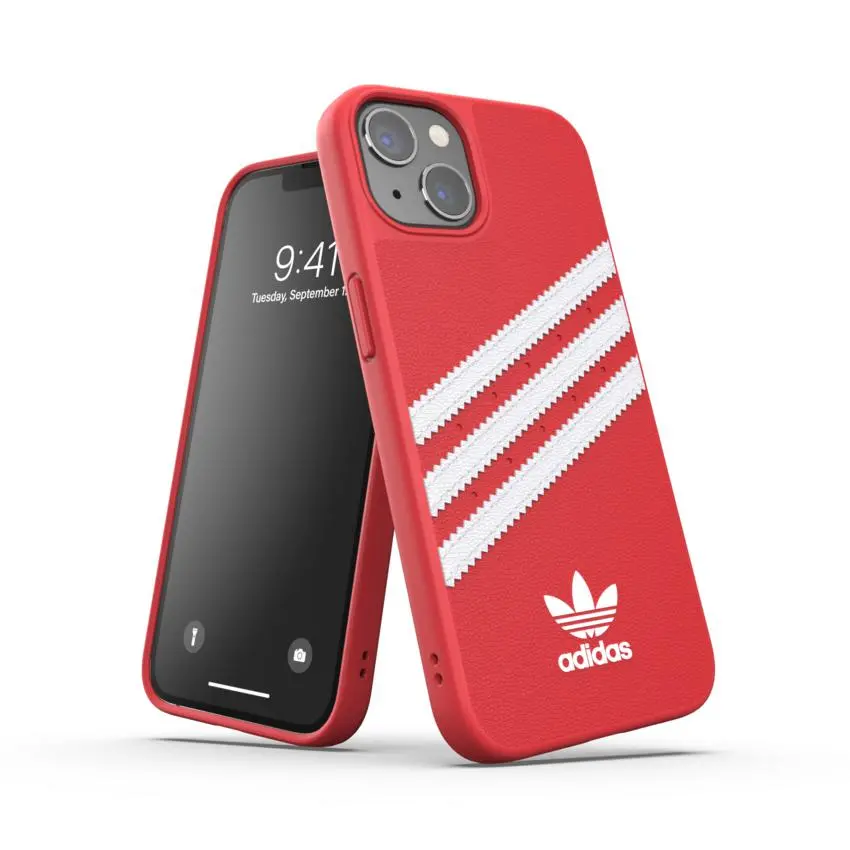 Etui Adidas Snap case z 3 paskami do iPhone 13/13 Pro Czerwony