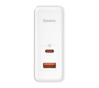 Ładowarka sieciowa Baseus GaN5 Pro USB-C + USB 100W + kabel Biały