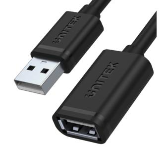 Kabel USB Unitek Y-C447GBK przedłużacz USB 2.0 AM-AF 0,5m Czarny