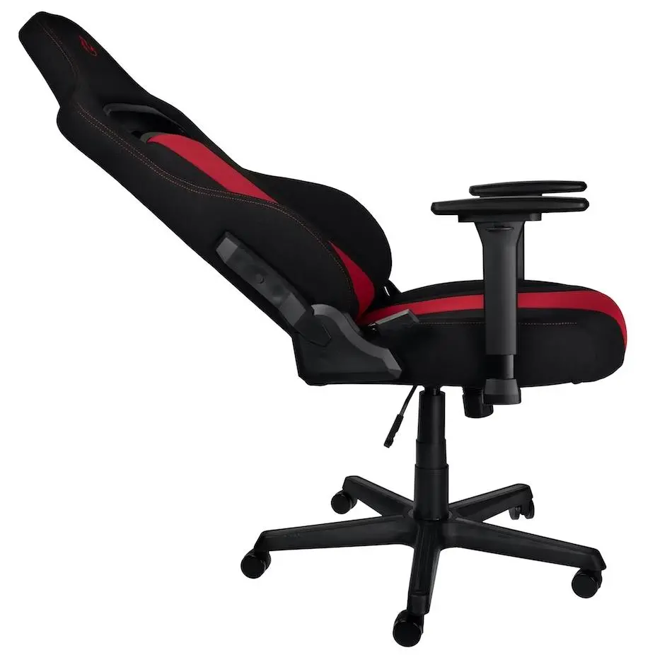 Fotel Nitro Concepts E250 Inferno Red Biurowy do 120kg Tkanina Czarno-czerwony