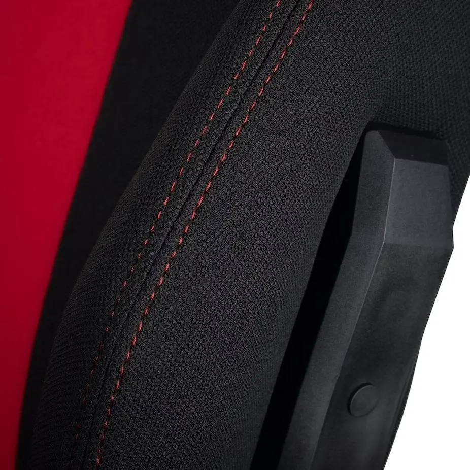 Fotel Nitro Concepts E250 Inferno Red Biurowy do 120kg Tkanina Czarno-czerwony