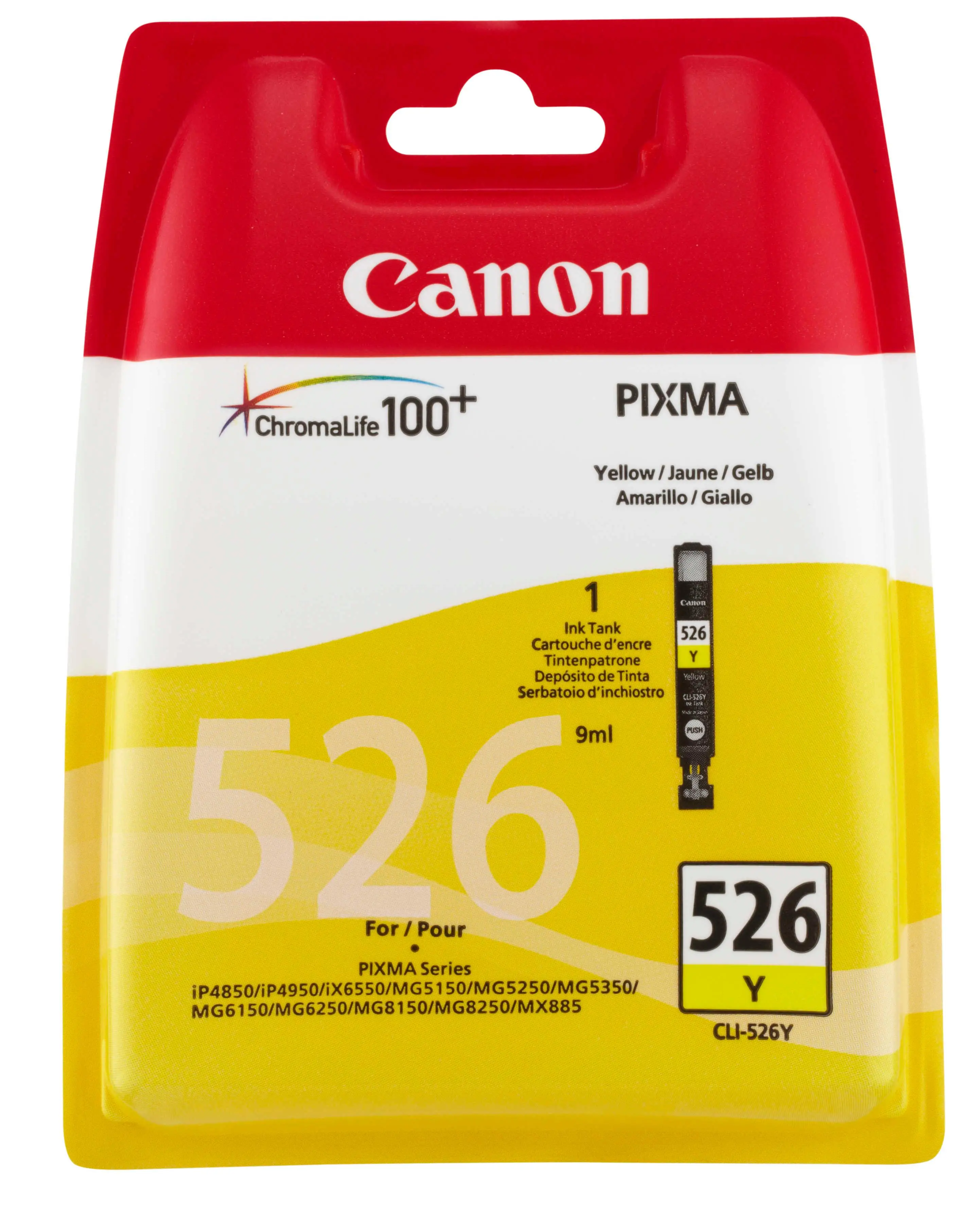 Tusz Canon CLI-526Y Żółty 9 ml