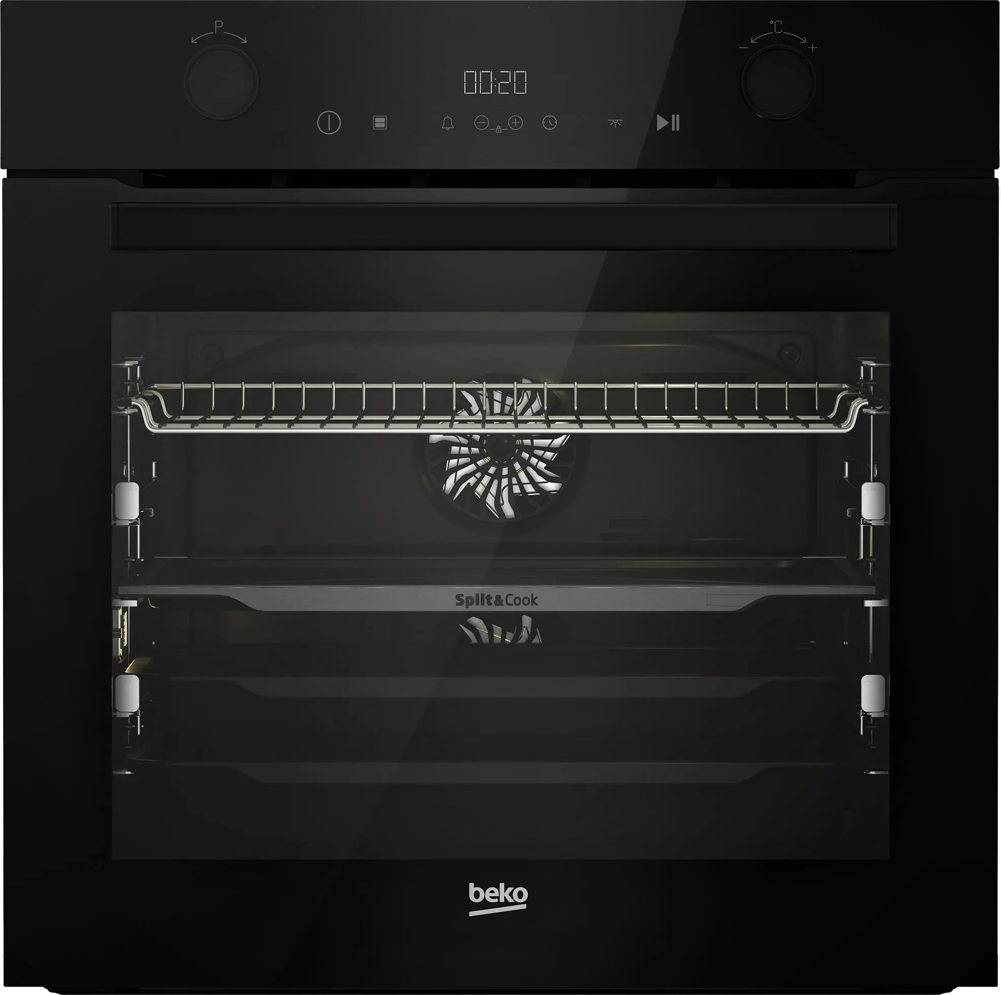 Piekarnik elektryczny Beko BBVM17400BPS bPro500 Split&Cook Termoobieg Czarny