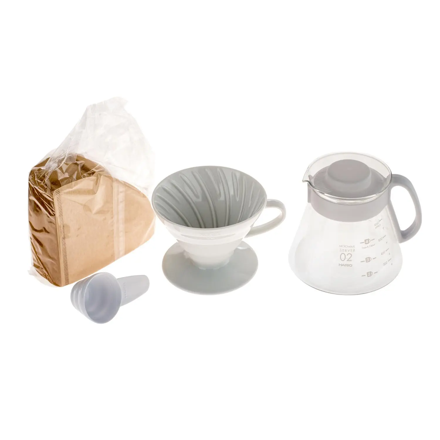 Zestaw Hario V60 & Pot White + Serwer + Filtry