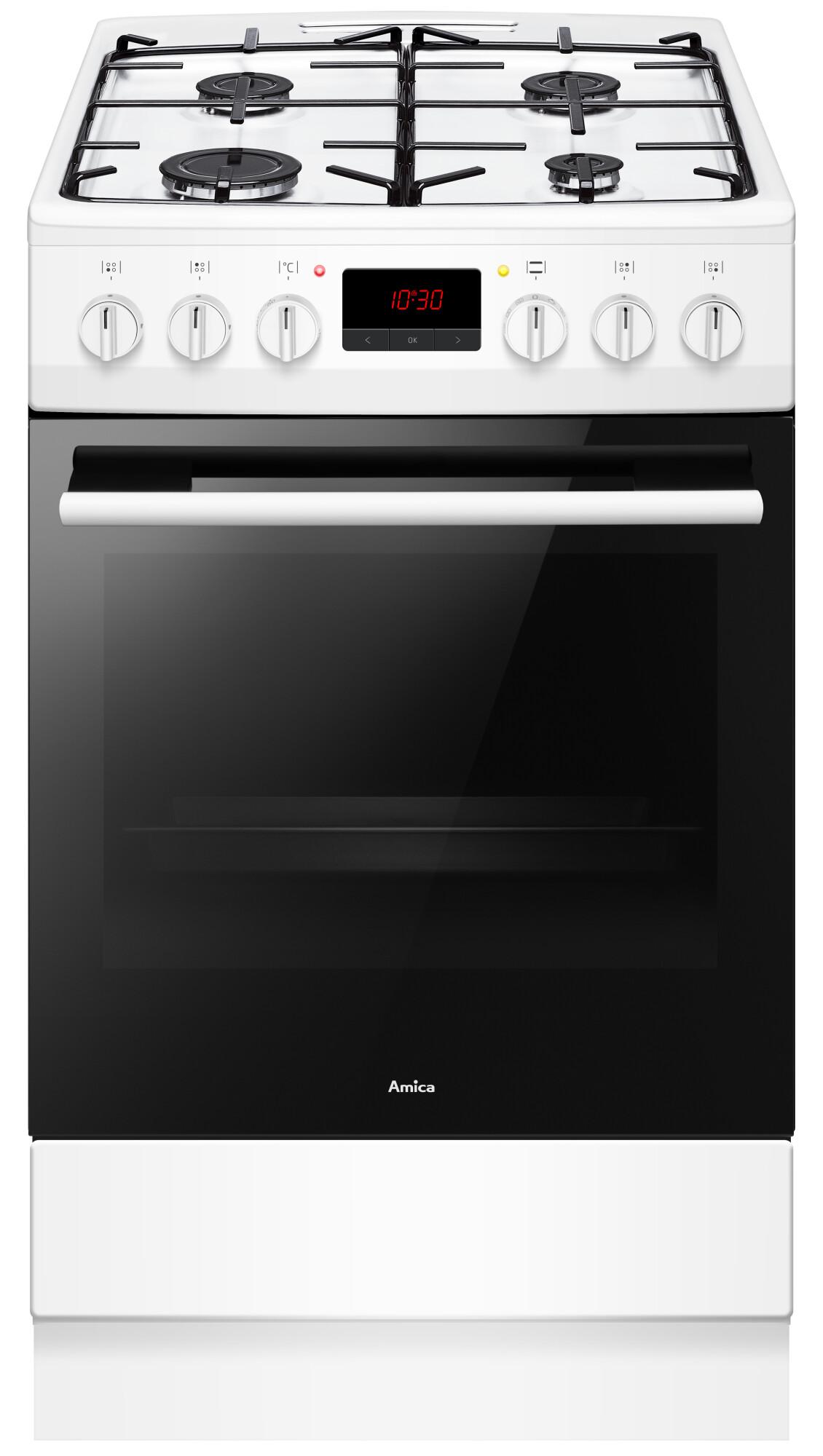 Kuchnia gazowo-elektryczna Amica 510GED3.33ZPTAFQ(W) Termoobieg
