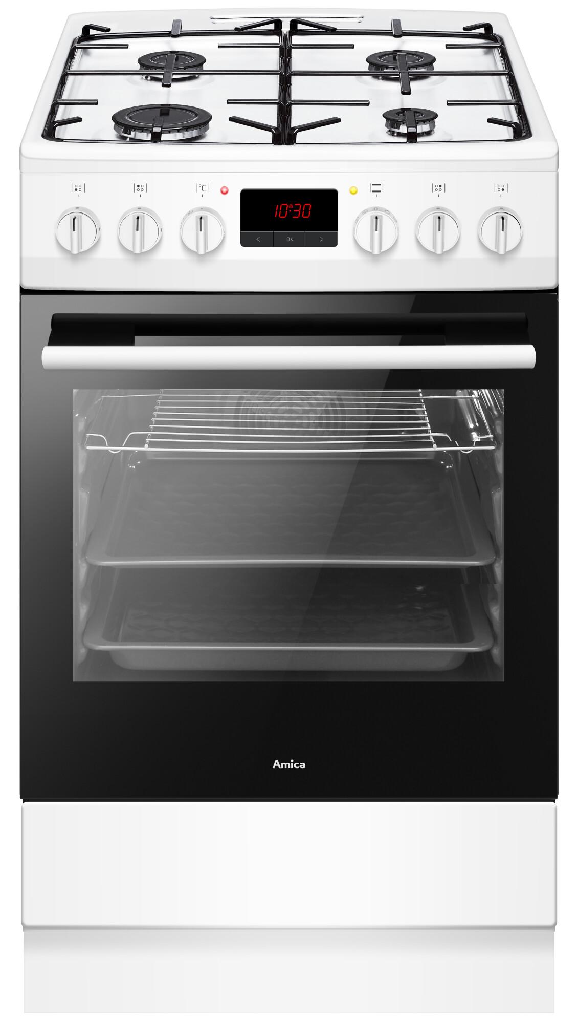 Kuchnia gazowo-elektryczna Amica 510GED3.33ZPTAFQ(W) Termoobieg