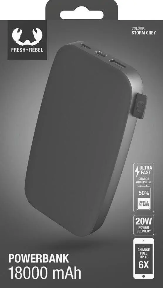Powerbank Fresh 'n Rebel 2PB18100SG 18000mAh 20W Storm grey