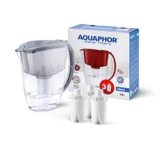 Dzbanek filtrujący Aquaphor Ideal 2,8l 3 wkłady Szary