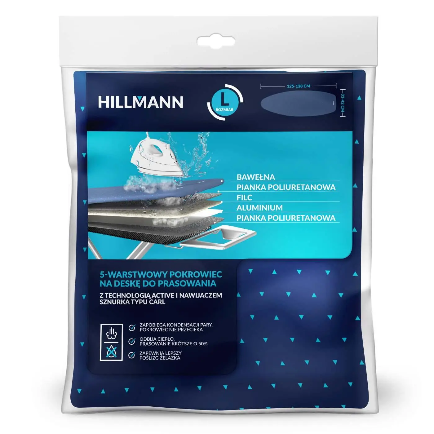 HILLMANN EPOK02L 5-warstwowy z nawijaczem sznurka L 148x50 cm