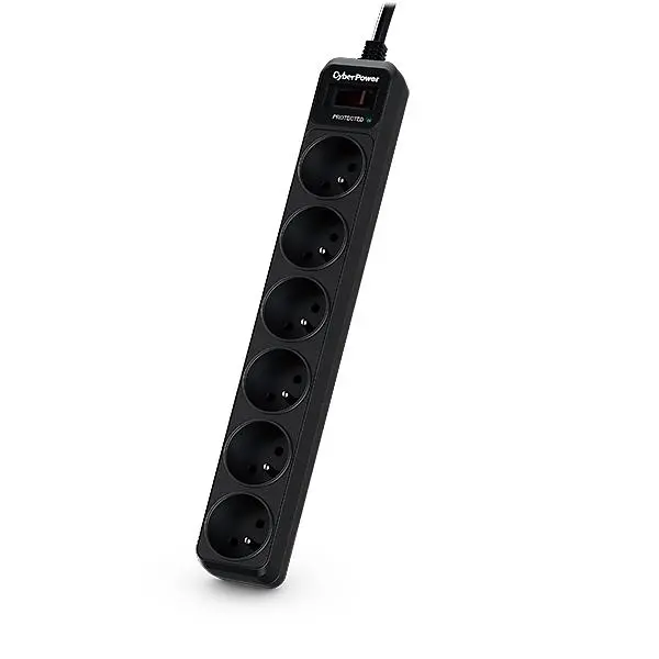 Listwa CyberPower B0620SC0-FR 6 gniazd 1,8m Czarny