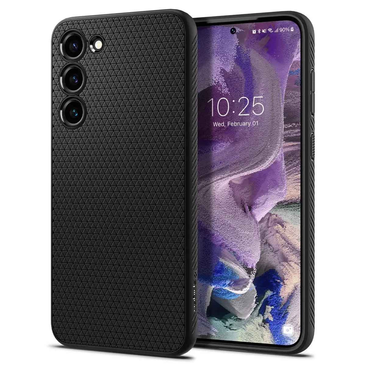 Etui Spigen Liquid Air do Galaxy S23 Czarny