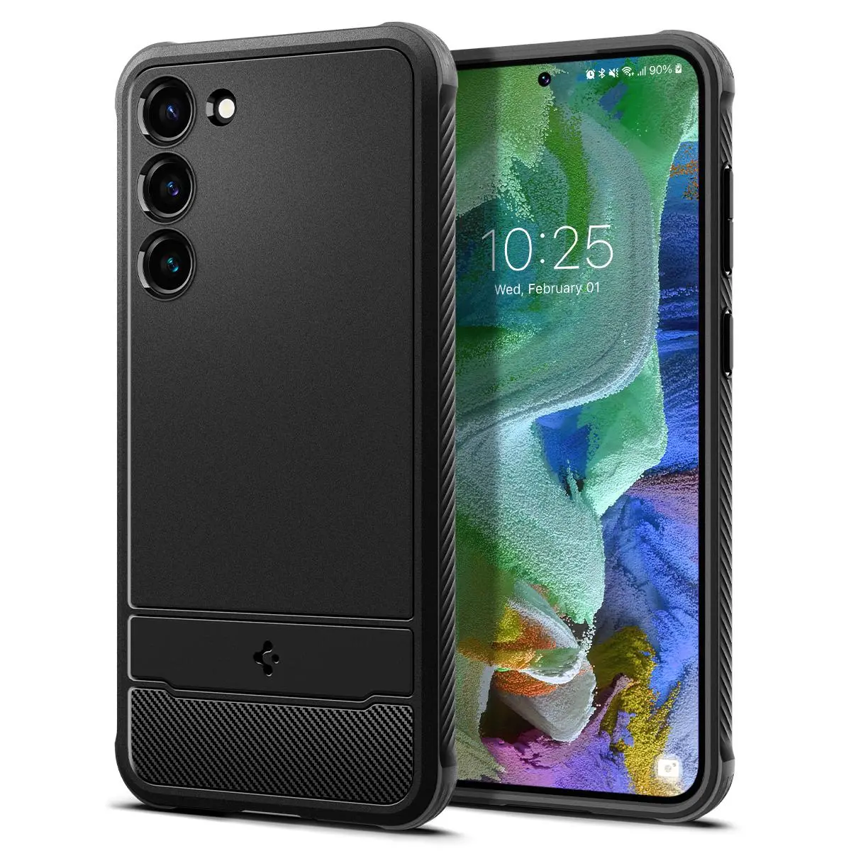 Etui Spigen Rugged Armor do Samsung Galaxy S23+ Czarny