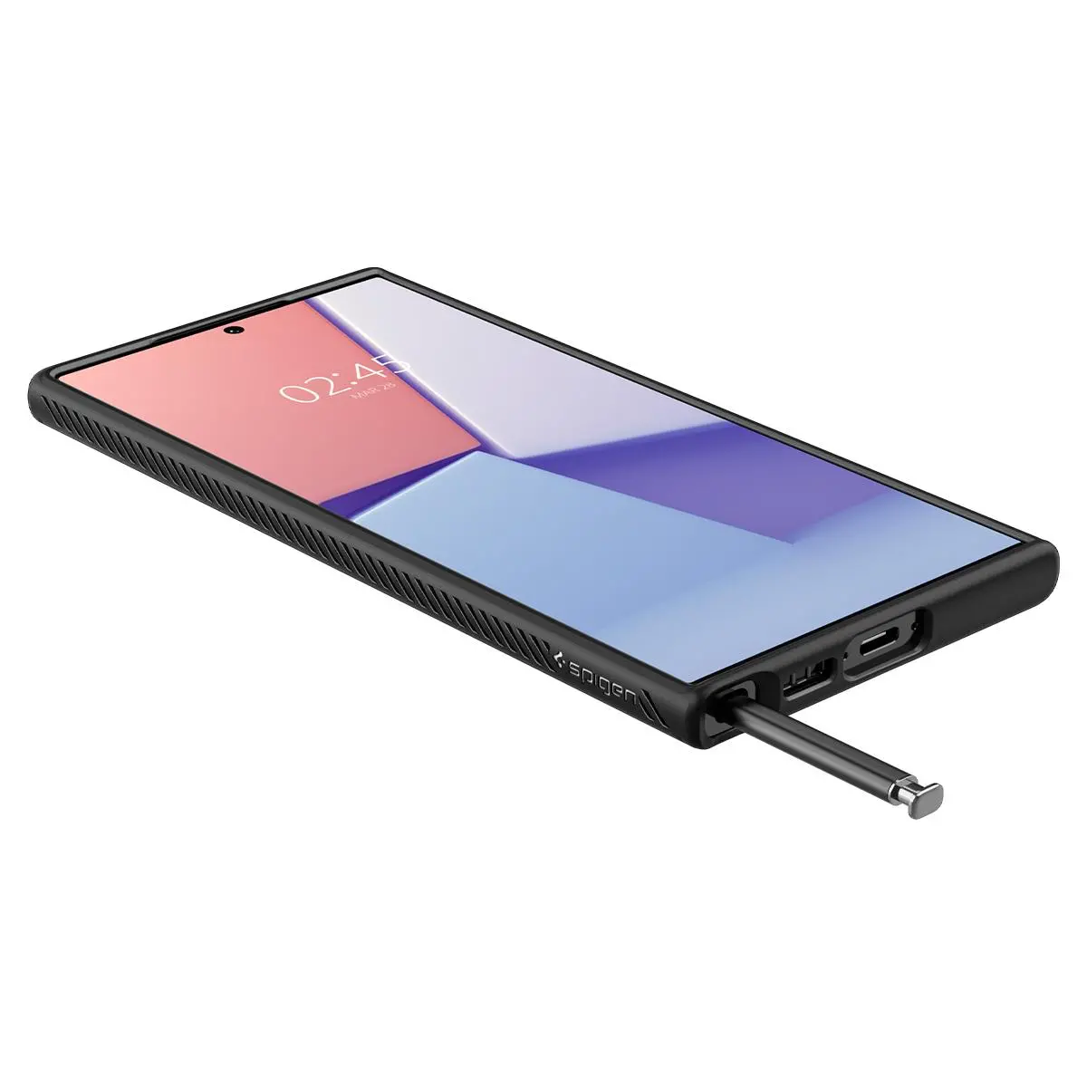 Etui Spigen Liquid Air do Galaxy S23 Ultra Czarny
