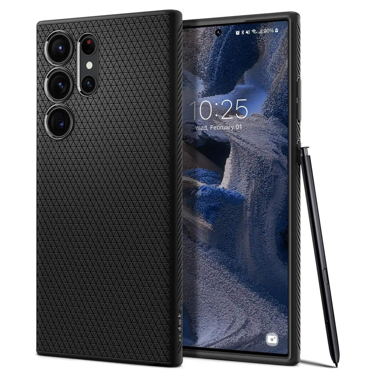 Etui Spigen Liquid Air do Galaxy S23 Ultra Czarny