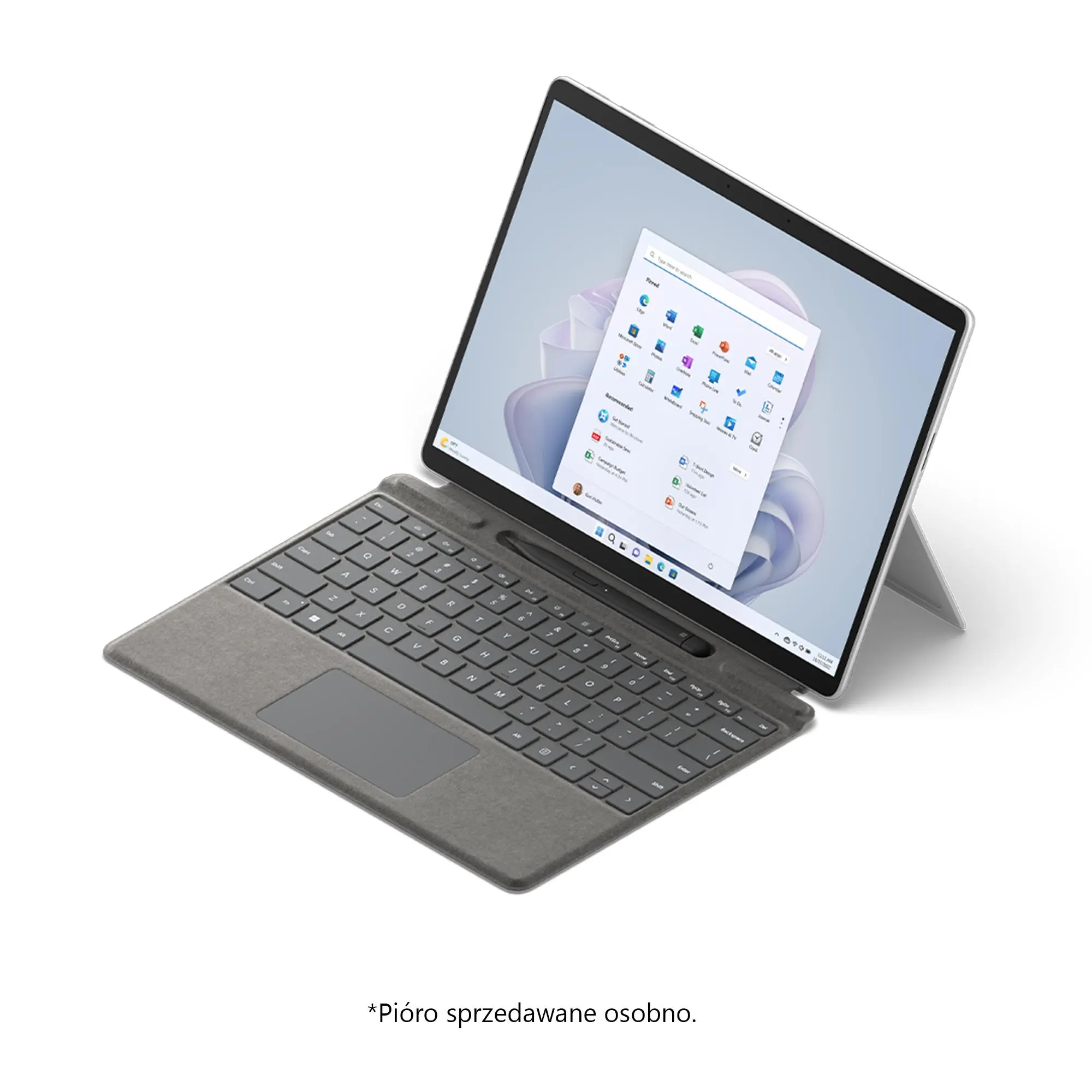 Laptop 2w1 Microsoft Surface Pro 9 13" i5-1235U 8GB RAM 256GB Dysk SSD Win11 Platynowy + klawiatura Platynowy