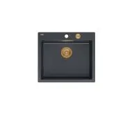 Quadron HB8304U8-C1 P2O Morgan 110 Granitowy Czarny metalik/Miedziany