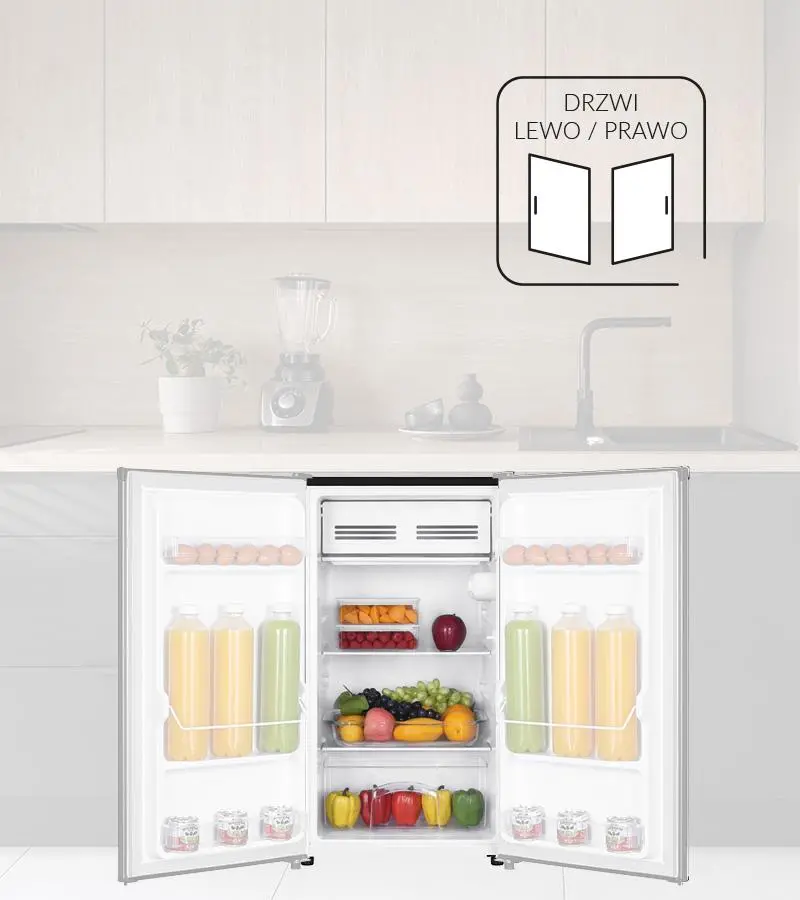 Lodówka MPM 90-CJ-28 85cm Inox