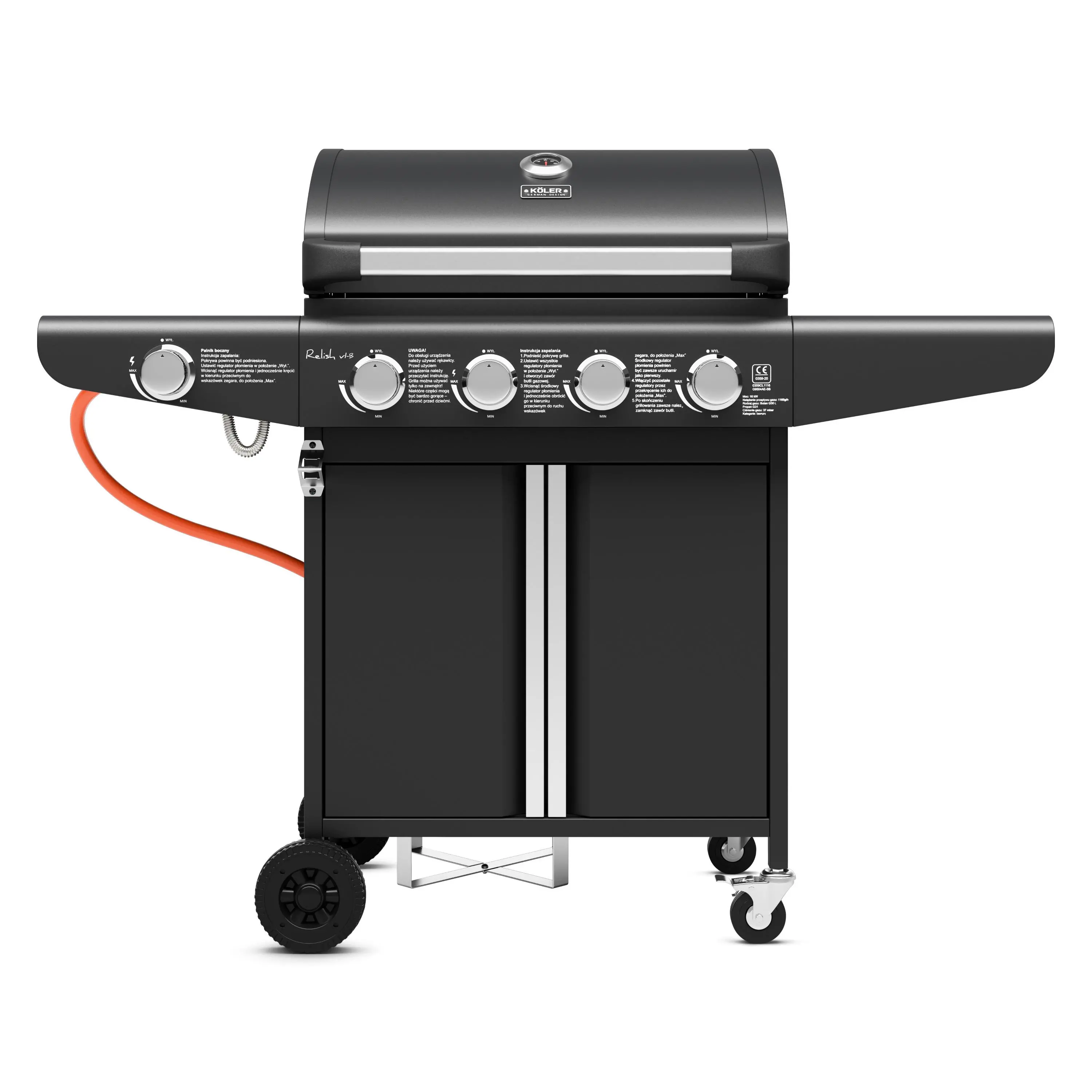 Grill gazowy Koler Relish v1 Czarny