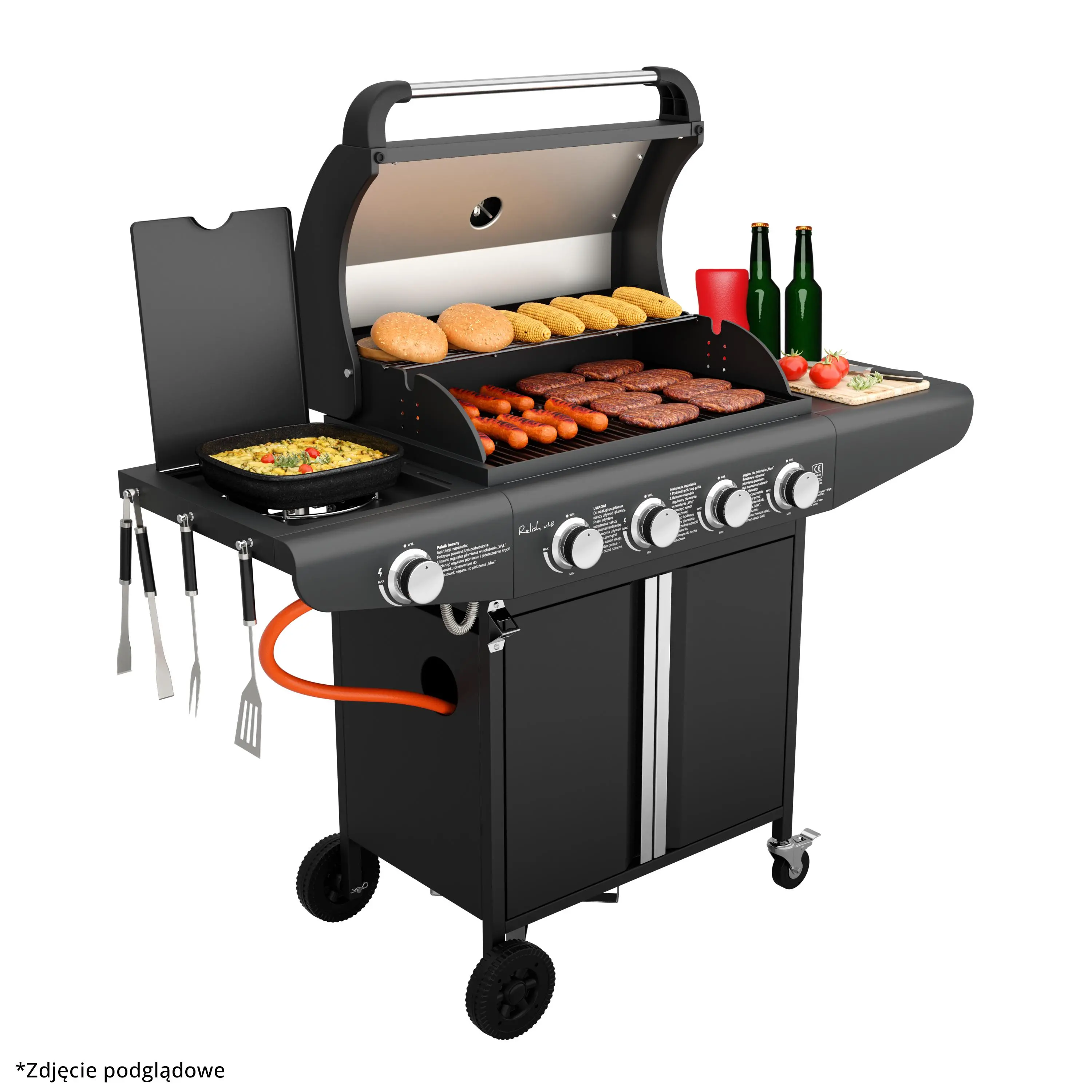 Grill gazowy Koler Relish v1 Czarny