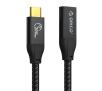 Kabel USB Orico CY32-10-BK-BP  USB-C (M-F) 3.2 Gen2 20 Gbps 4K 100W Czarny