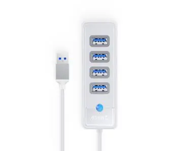 Hub USB Orico PW4U-U3-015-WH-EP USB-A 4x USB-A 3.1 Biały